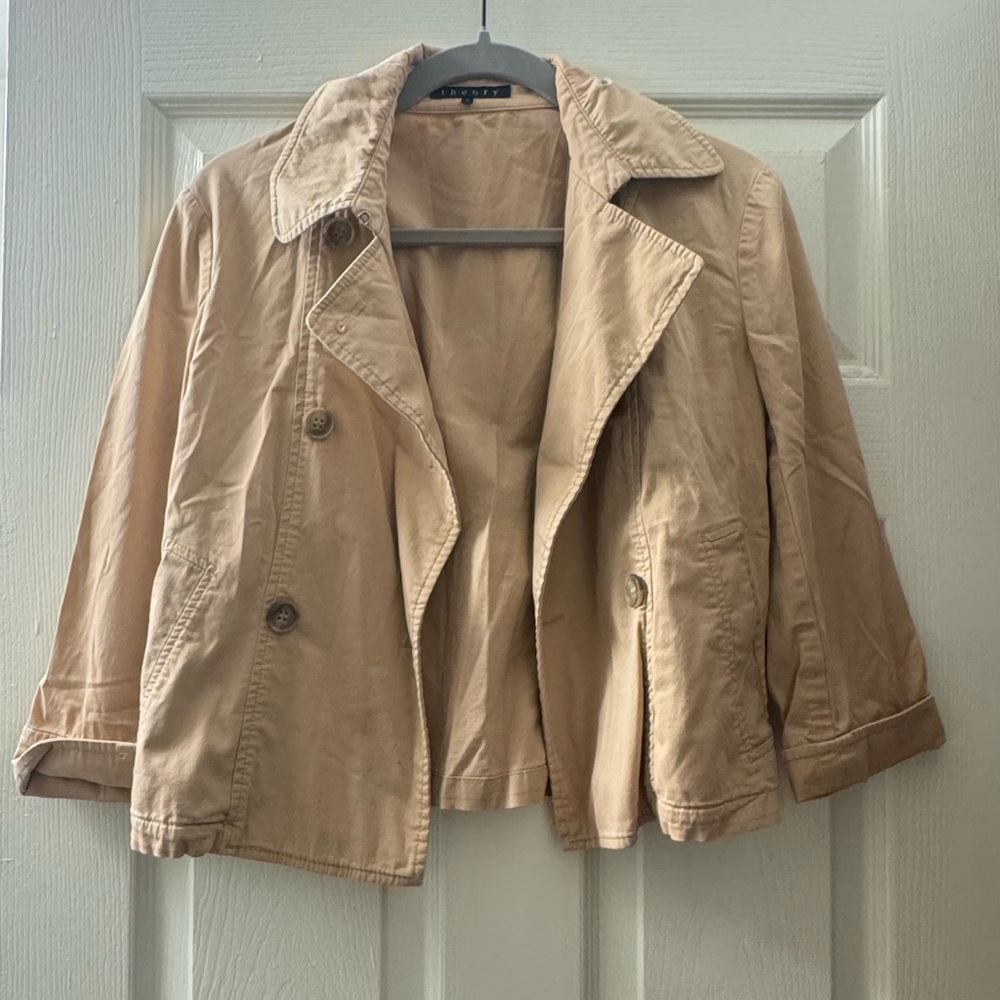 Theory Beige Women's Trench Coat